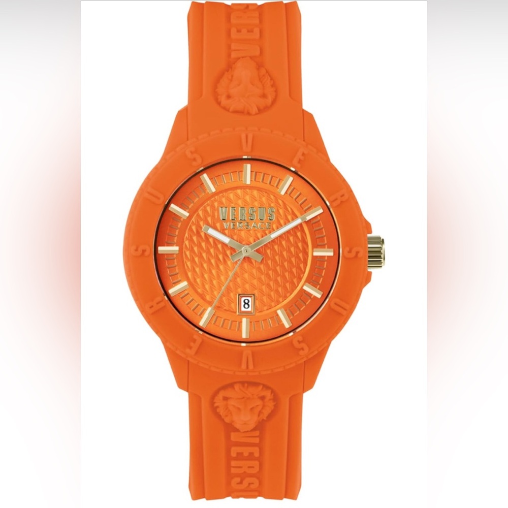 Versus Versace Orange and Gold Watch